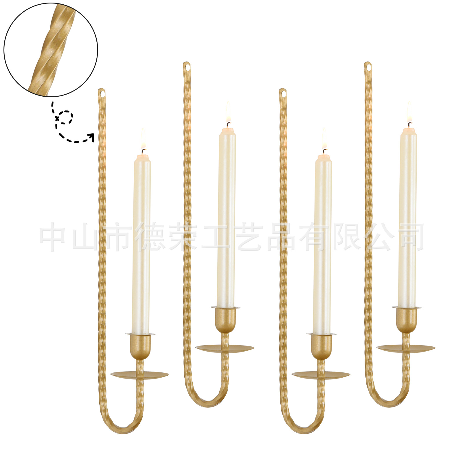 Amazon simple candelabros de hierro forjado colgados en la pared de alto nivel de hierro forjado colgado en la pared en forma de botón L decoración de la atmósfera de candelabros