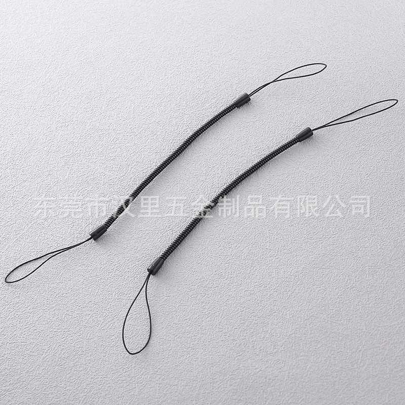 Black High-Quality Spring Cord for Elderly People's Mobile Phones to Prevent Loss, Spiral Phone Pen Cord for Running Black High-Quality Spring Cord for Elderly People's Mobile Phones to Prevent Loss, Spiral Phone Pen Cord for Running