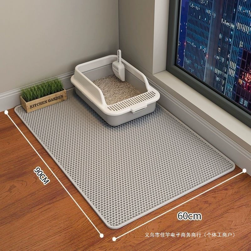Двухслойный коврик для кошек с длинными полосками для защиты от кошек