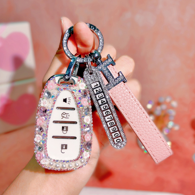 A타입 - 프리미엄타입 - 핑크 + H다이아몬드줄 + 다이아몬드번호판