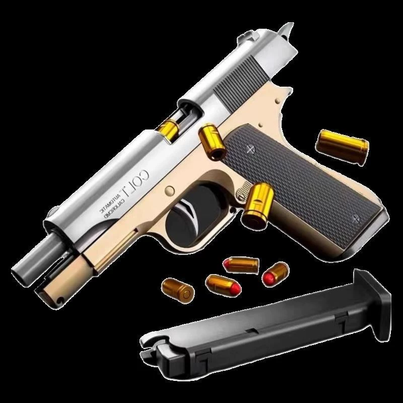 Детский пистолет с выбросом мягких пуль, игрушечный пистолет для мальчиков, искусственная модель Desert Eagle 1911, ручной Glock, автоматическая стрельба