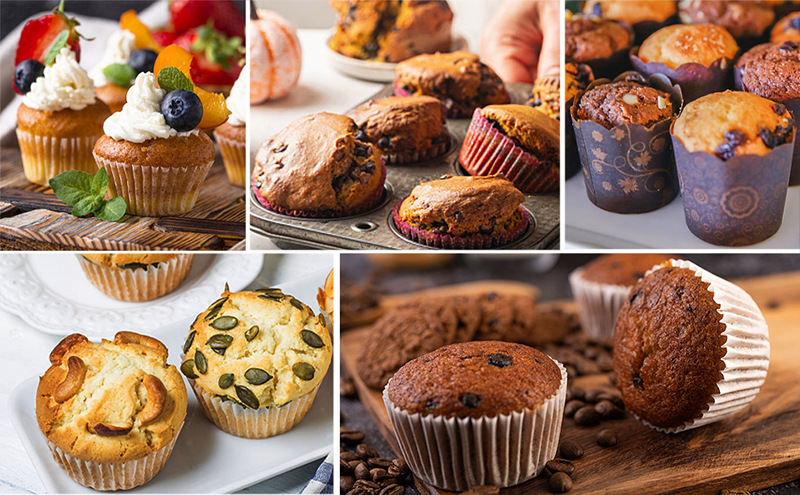 Description Picture 6 of item7 Even Cake Cups Air Fryer Accessories Round Muffin Cup Mold Microwave Oven Baking Mold Baking Bakeware Mat Baking Tray Cake Pan