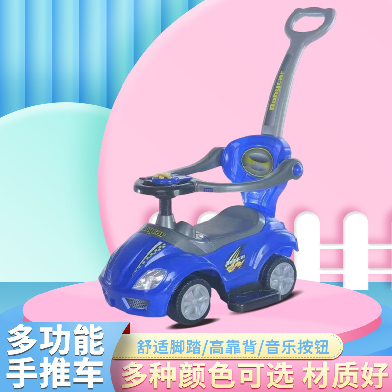 Patinetes infantiles empujados a mano, niños de 1 - 3 años de edad, carro de torsión con música, bebés pueden montarse en patinetes, caminantes