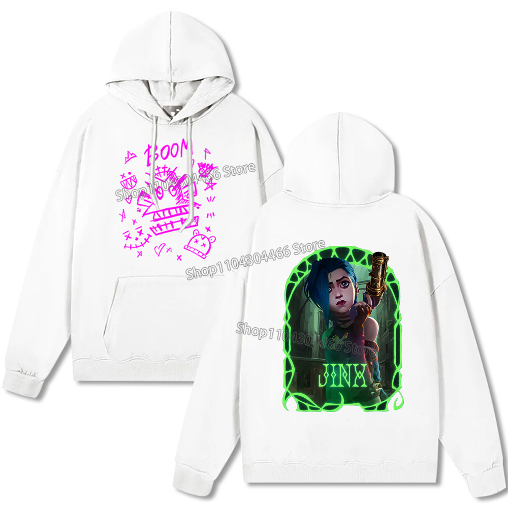 Arcane Hoodie Y2k Clothes Jinx Arcane Pullover for Men/women