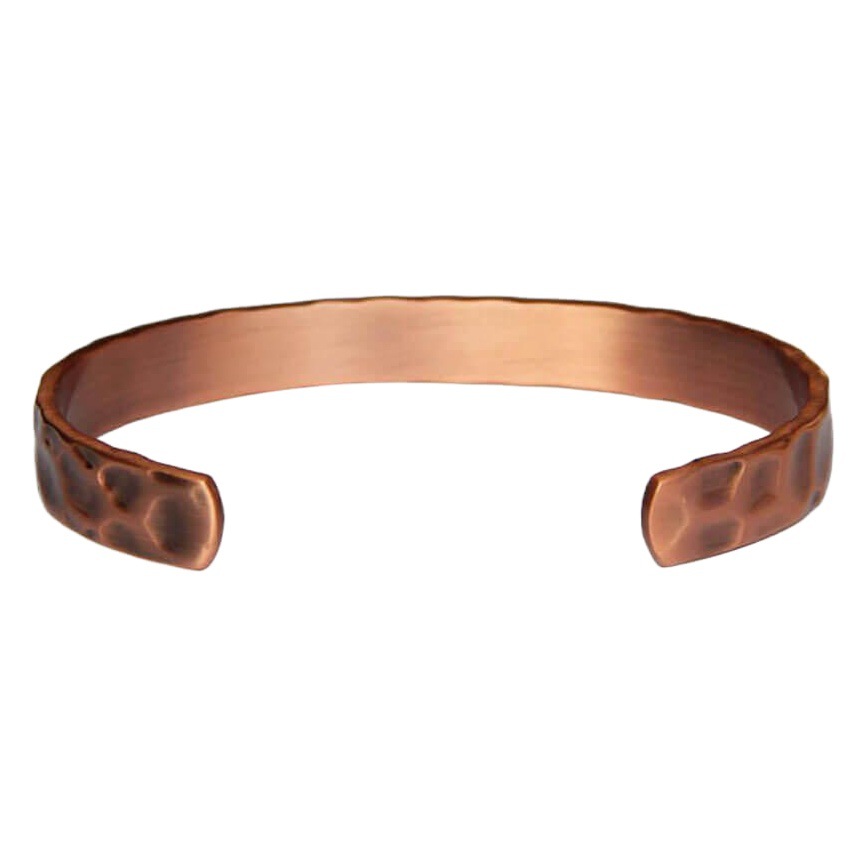 Cross-border Hot Selling Magnetic Red Copper Bracelet Niche Design Hammer Magnetic Pure Copper Bracelet Retro Magnetic Pure Copper Bracelet