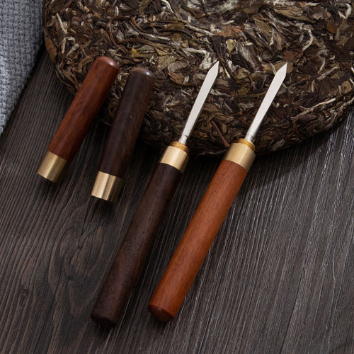 White tea needle wholesale LOGO tea set accessories tea brick pry tea tool wooden Pu'er tea knife