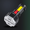 跨境塑料强光手电筒COB侧灯充电应急家用便携迷你远射照明灯|ms
