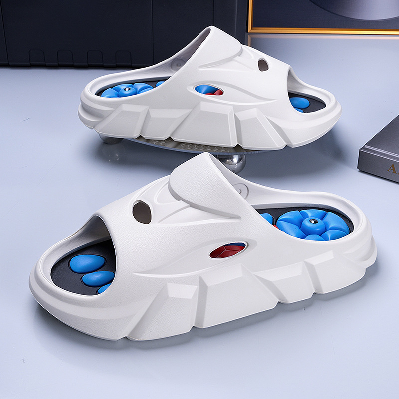 Pantofole per agopressione per uomo e donna, primavera ed estate, per esterni, casa, massaggio di alta qualità, antiscivolo, antiodore, ideali per il bagno, casual e sport._voghion.com