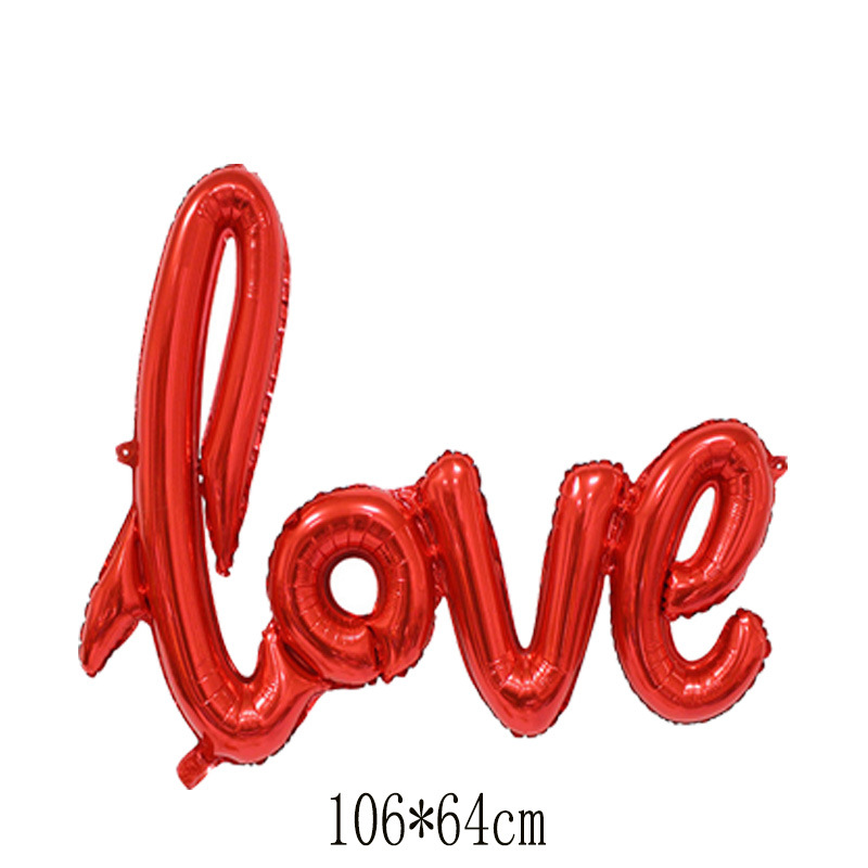 Valentine's Day Lips Heart Shape Aluminum Film Date Balloons display picture 5