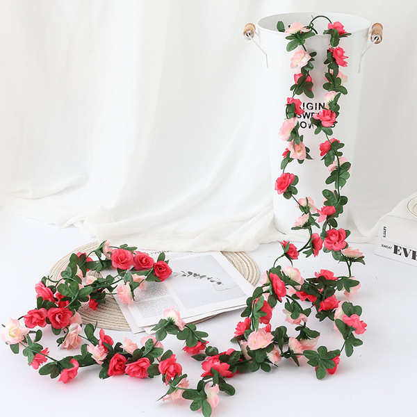 Simulation Rose Vine Wall -mounted Silk Flower 45 heads decorate…