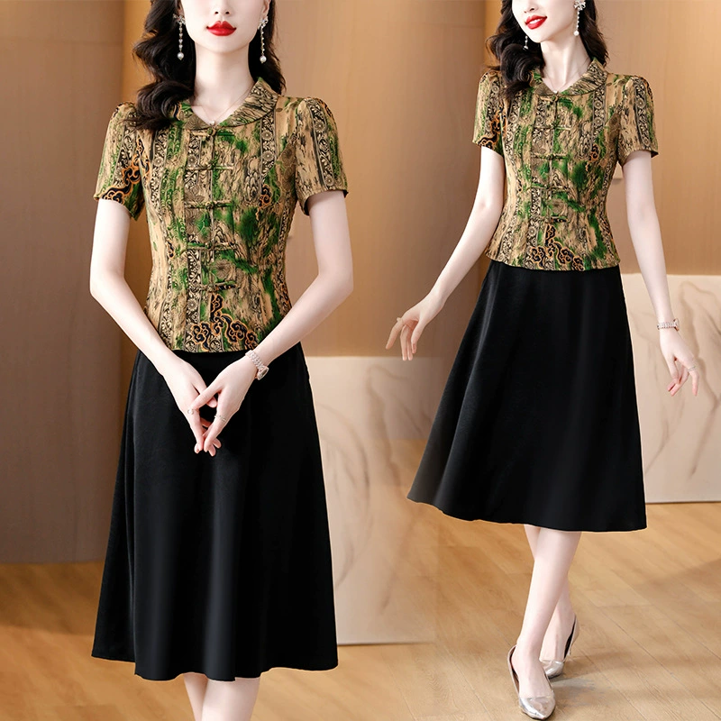 2025 летний новый стиль ретро-стиль мамы моды