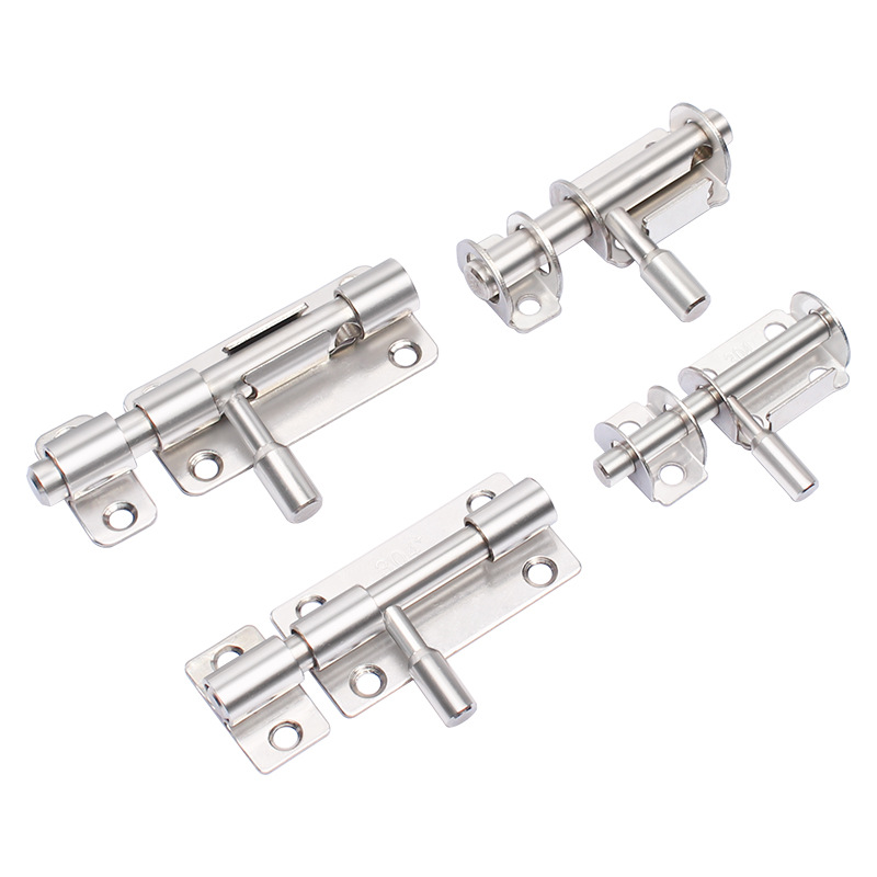 Cerradura de acero inoxidable montada abierta perno antiguo gran candado de puerta antirrobo sin perforación puerta de madera fija cerradura de puerta