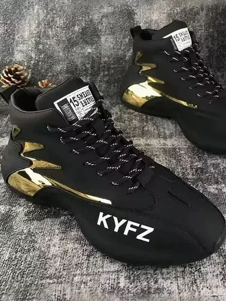 2026 Spring New Trendy High-Top Casual Men's Shoes Dad Shoes Sneakers Stylish Young Man Internet Celebrity Trendy Shoes