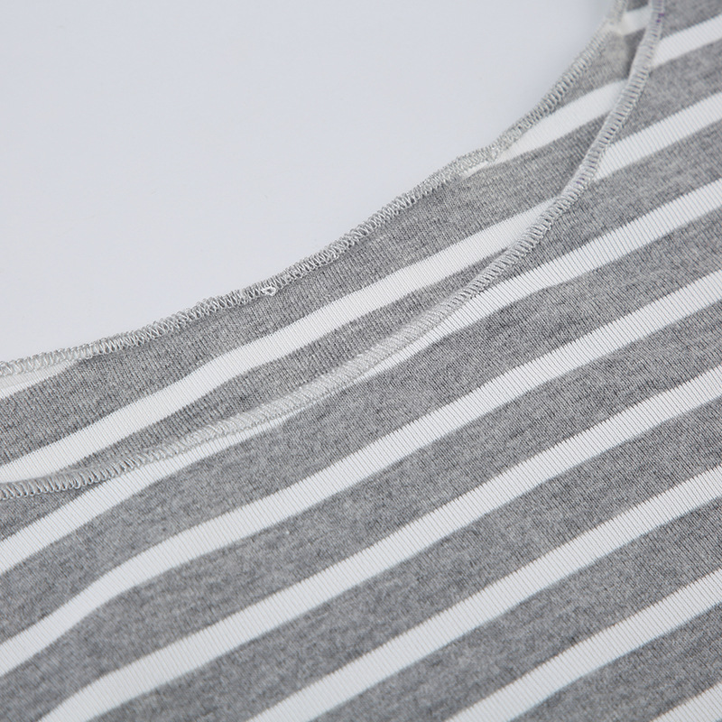 Off Shoulder Striped Lightweight Slim Fit Long Sleeve Blouse Sexy off Shoulder Simple All Match Slim Fit Casual Shirt