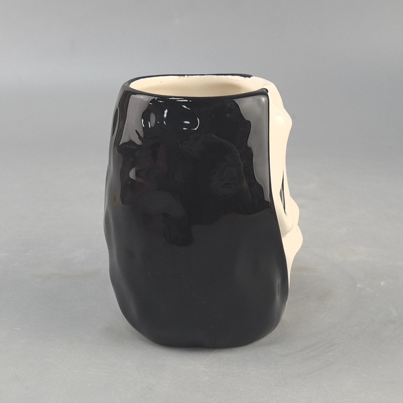 ハロウィン雰囲気面白いゴーストフェイスセラミックカップデスクトップ装飾品楽しいゴーストフェイスハロウィン装飾雰囲気小道具|undefined
