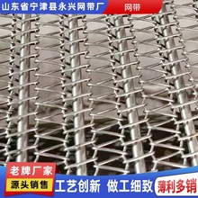 不锈钢传动网带食品清洗输送链网304链条式网带耐高温输送带网链