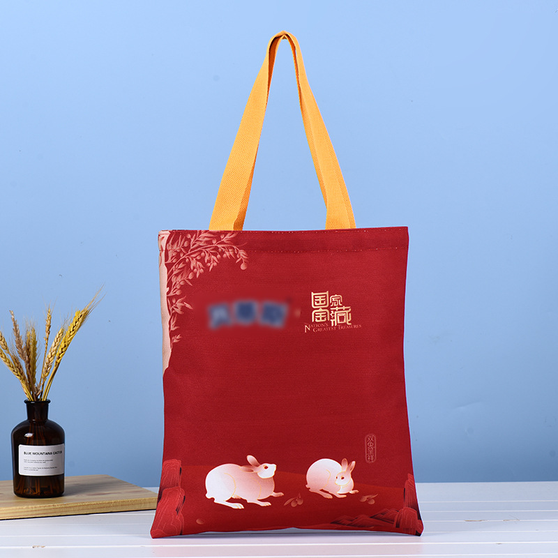 彩印购物帆布袋现货创意广告棉布礼品袋DIY学生单肩帆布包批量制