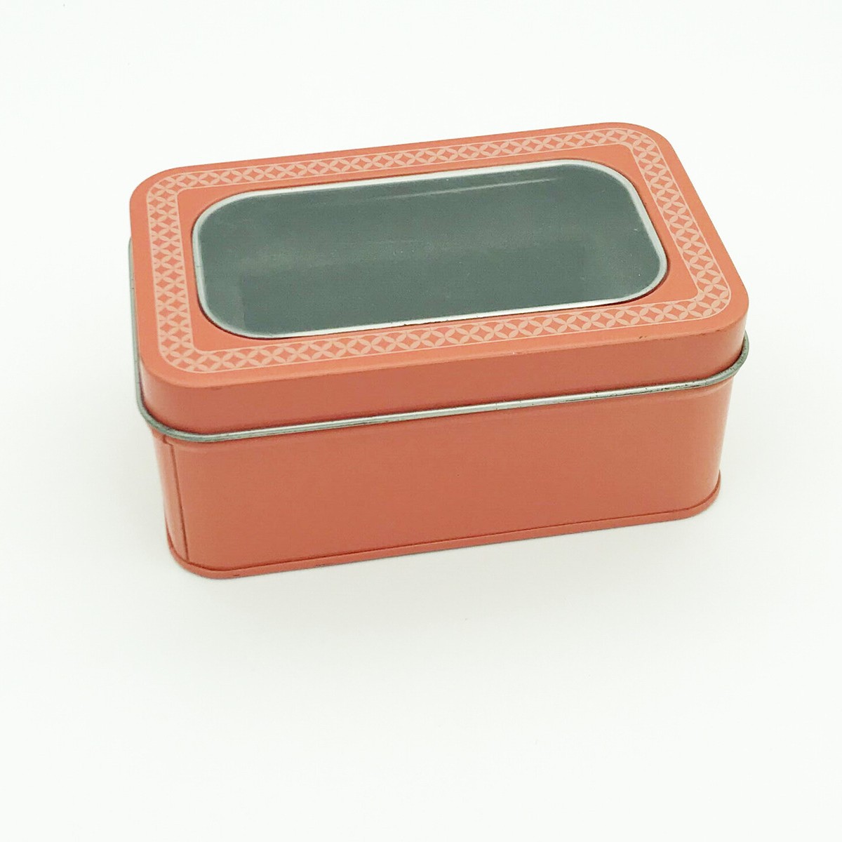 带PVC天窗收纳方罐茶叶包装罐 英国欧洲方形茶叶咖啡铁盒