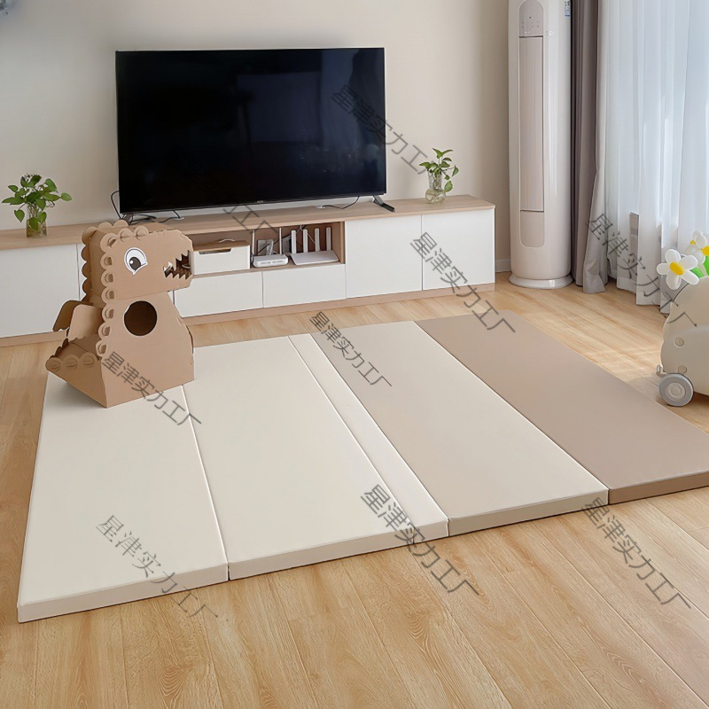 Thickened Seamless and Odorless Crawling Mat for Children's Home Infants and Toddlers Foldable Crawling Mat Thickened Baby Floor Mat