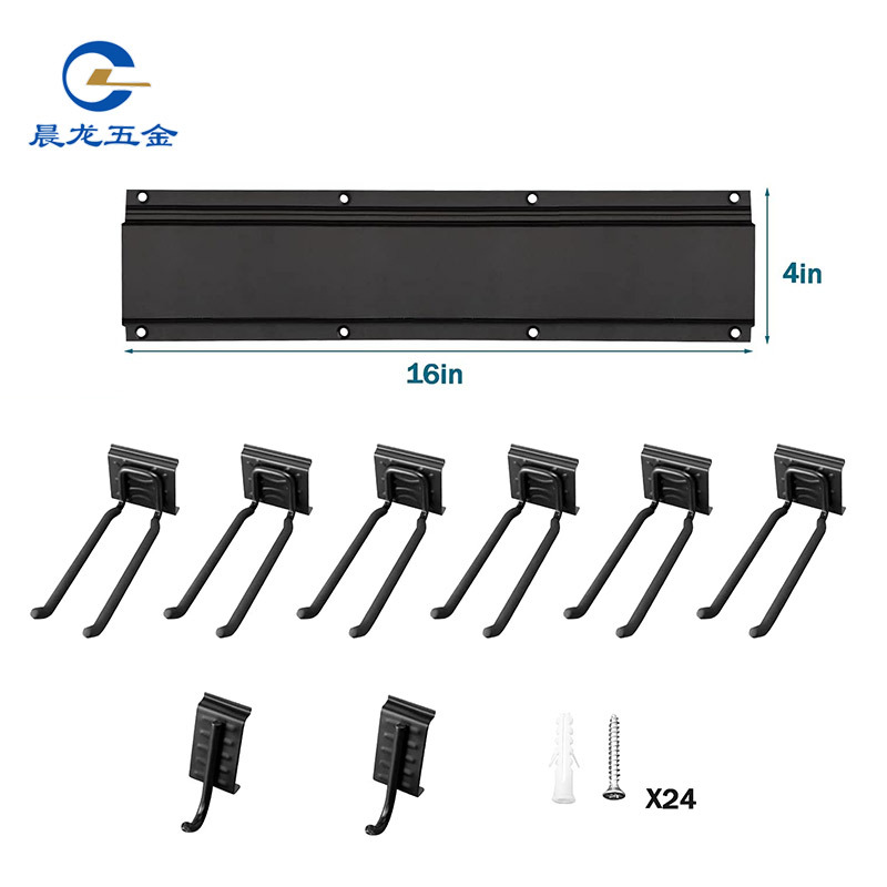 新款重型槽板电动工具挂钩 花园阳台仓库收纳金属挂钩