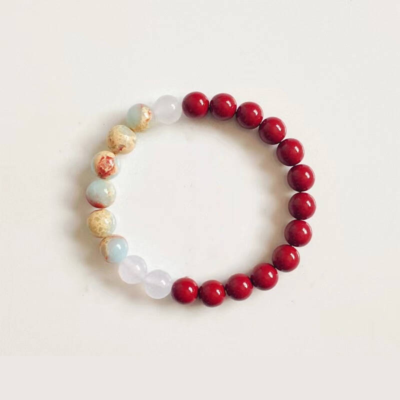Nueva pulsera de cuentas de estilo chino, nicho de diseño femenino, pulsera de moda de personalidad, 2024 nueva explosión joyería de mano
