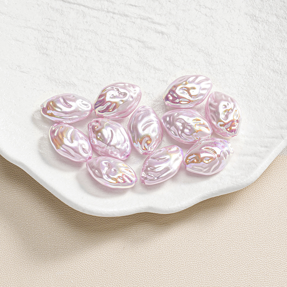 30 ABS barroco de forma especial piedra pequeña perla ovalada con cuentas pulsera de bricolaje collar accesorios de joyería lote suelto