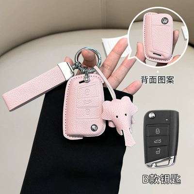 Car key bag | Buckle - standard-volkswagen-model-b-girl-pink-matching-belt-dumbo
