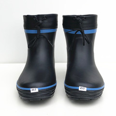 Sponge Fleece Short Boots Winter Warm Rain Shoes Low Heel Anti-Cold Water Shoes Rubber Soft Adult Outdoor Anti-Slip 