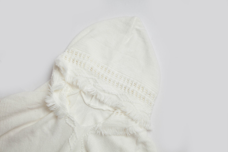 Unisex Cape Spring and winter plus-size knit button-hooded cape cape_voghion.com