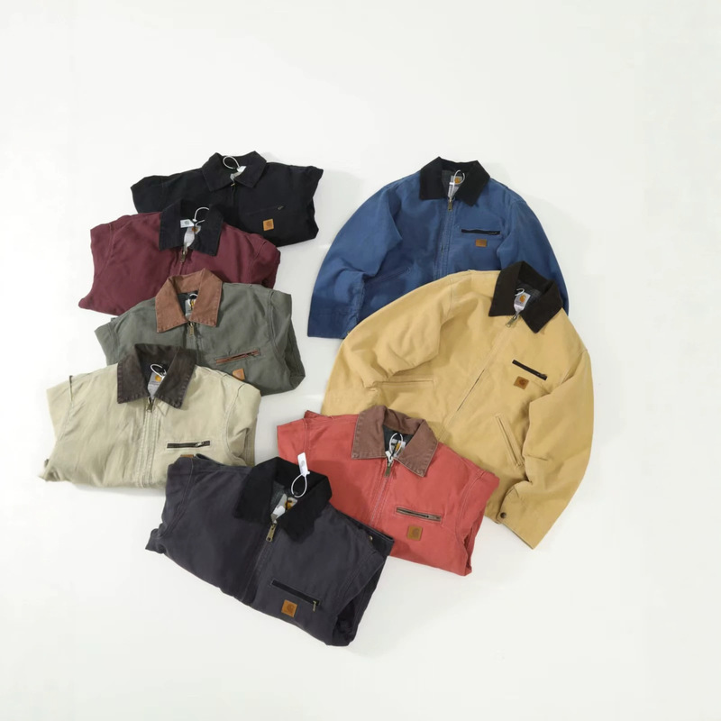 Heavyweight Canvas Cleanfit Jacket Short-Sleeve Hart Detroit Vintage Washed Lapel Jacket Wholesale Heavyweight Canvas Cleanfit Jacket Short-Sleeve Hart Detroit Vintage Washed Lapel Jacket Wholesale