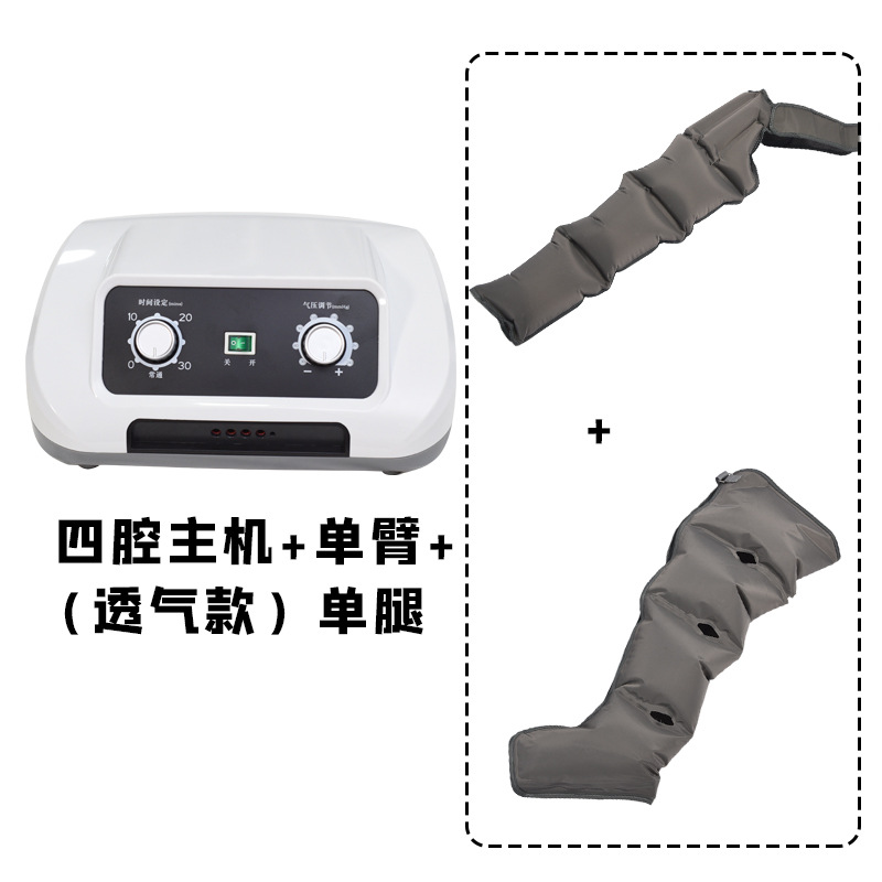 masajeador de onda de aire de seis cavidades neumático de presión de pierna muslo neumático totalmente automático de masaje de piernas de bolsas de aire de soleas de pies