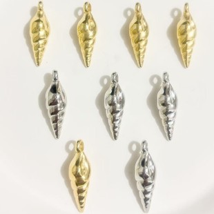 New electroplating CCB conch pendant pendant DIY handmade bracelet necklace accessories manufacturers in stock wholesale