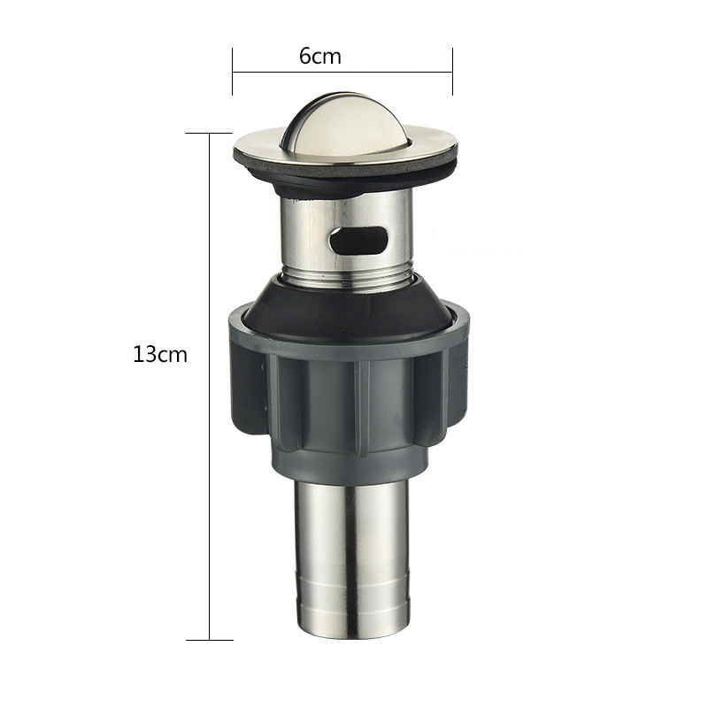 Accesorios de desagüe de lavabo de acero inoxidable, lavabo, lavabo, juego de caída de lavabo, rebote, reversión, desodorante