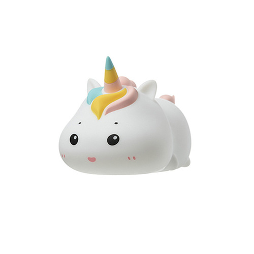 Unicorn silicone pat lamp detachable 2-use portable mini night light USB bedside LED table lamp