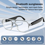 跨境爆款AI智能眼镜感光变色蓝牙通话音乐播放户外骑行工厂直销