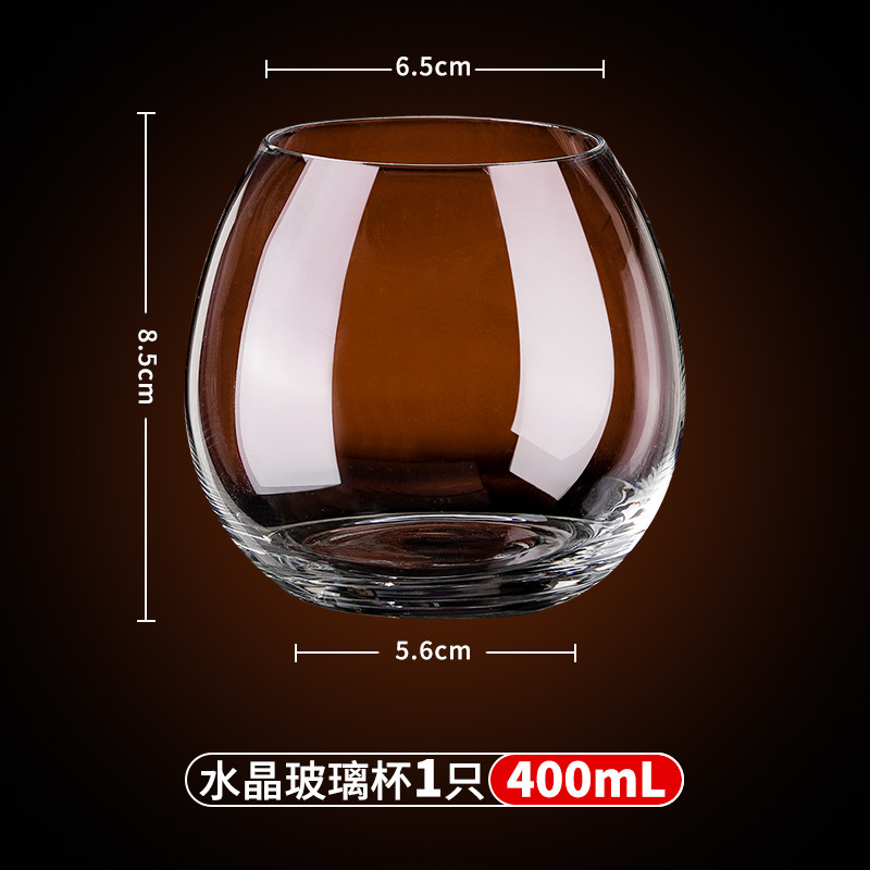 Taza de café de cristal de vidrio comercial de mano americana taza de café transparente taza de latte ultrafina taza de olor taza de infusión