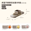 3-knife veneer-stainless steel style/coffee color
