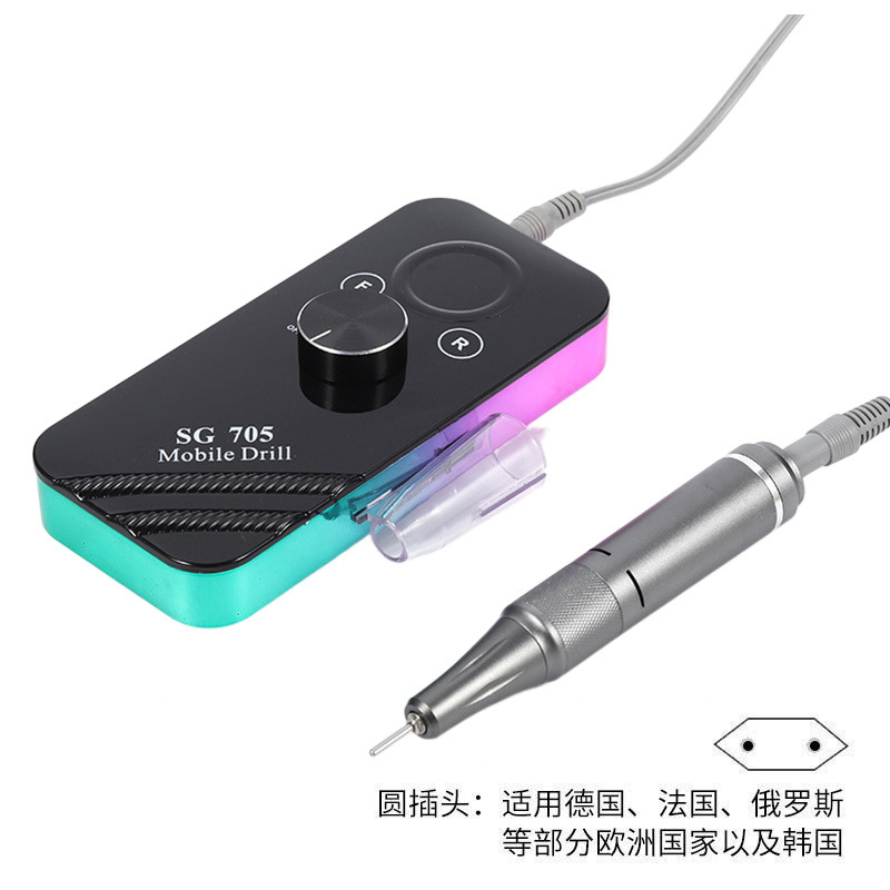 Lijadora de uñas transfronteriza, cargador, removedor de uñas portátil, piel muerta, almacenamiento de energía, lápiz de molienda, herramientas de uñas, Amazon