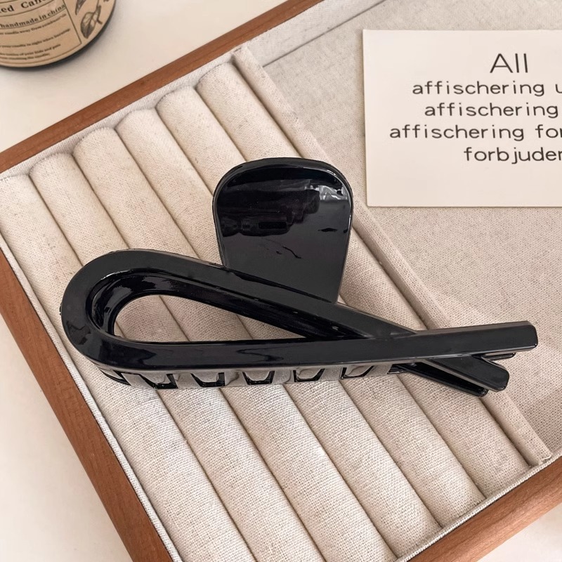 Gran pinza de pelo de alta calidad horquilla femenina ins Corea del Sur horquilla tocado de pelo de acrílico Placa de agarre de pelo clip de tiburón al por mayor