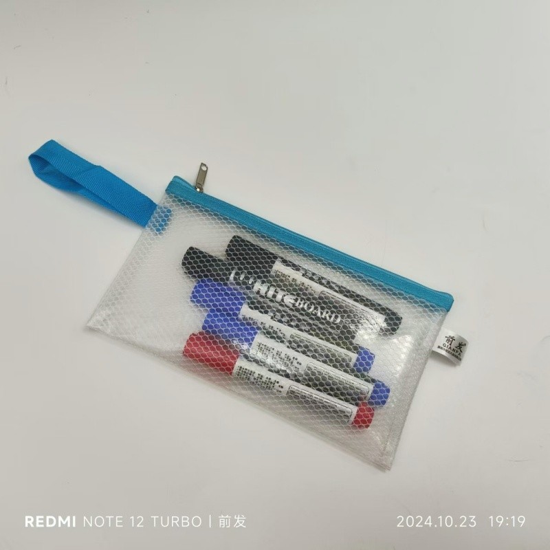 厚みのある A4 透明ドキュメントバッグ A5 防水ジッパーバッグ学生 A6 鉛筆バッグ大型オフィス情報収納バッグハンドバッグ|undefined