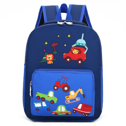 儿童书包幼儿园3-6岁男女孩尼龙双肩包潮卡通玩具车轻便耐磨背包
