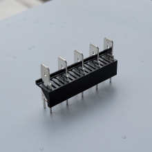 6.3型栅式线路板插片座端子座10间距PTH250-C05-10