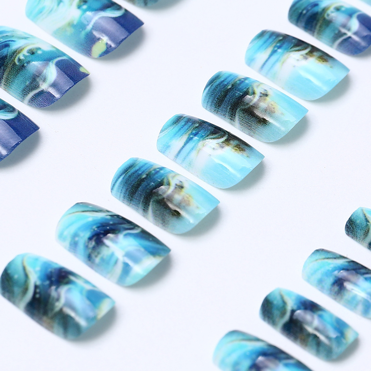 Uñas postizas, uñas, uñas de comercio exterior, pegatinas de uñas, uñas impresas, productos terminados al por mayor, press on nails