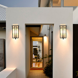 Outdoor wall lamp waterproof garden lamp Chinese style wall lamp led door balcony wall lamp European retro door lamp