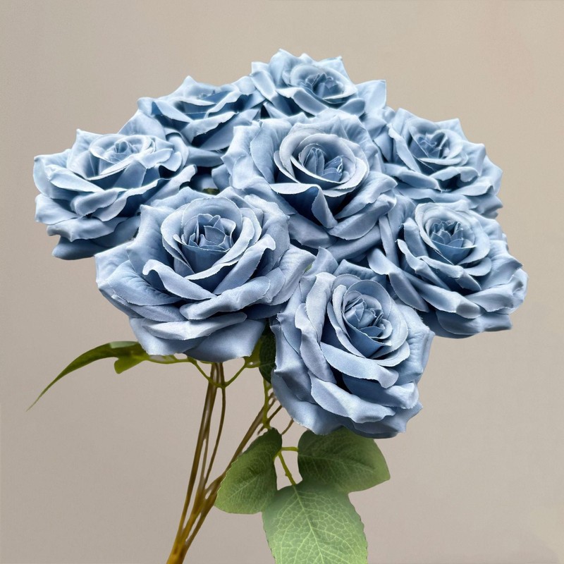 特价仿真花婚庆用花玫瑰蝴蝶兰百合满天星绣球假花白色仿真花批发|undefined
