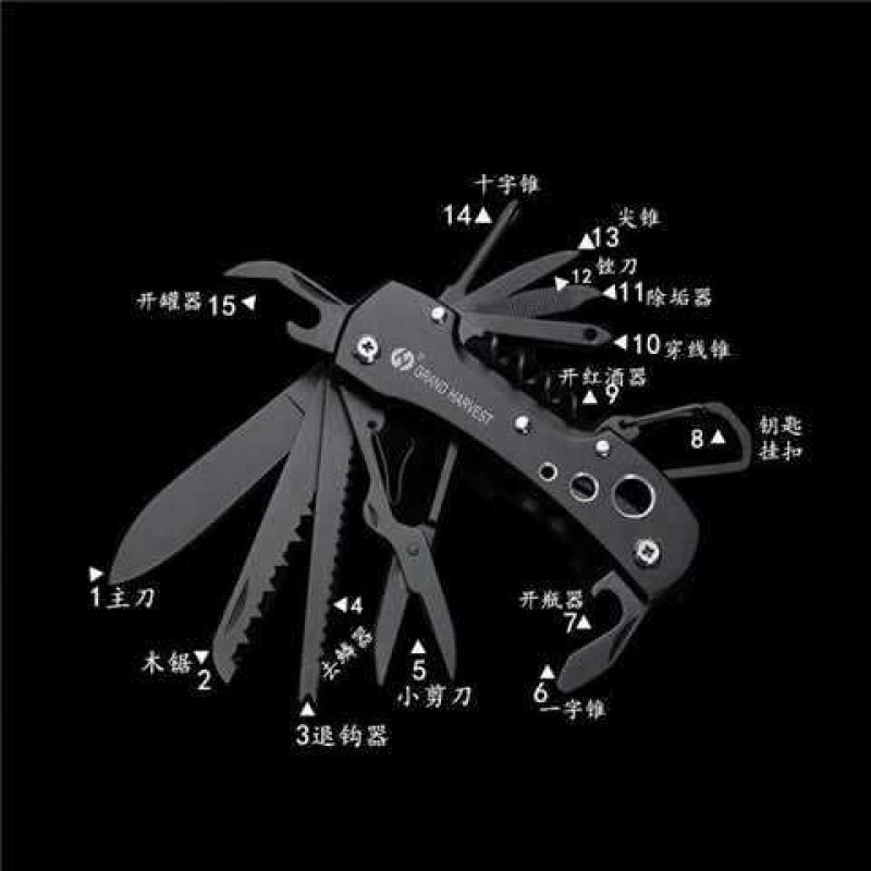 Folding universal travel tools set, pocket knife, Switzerland