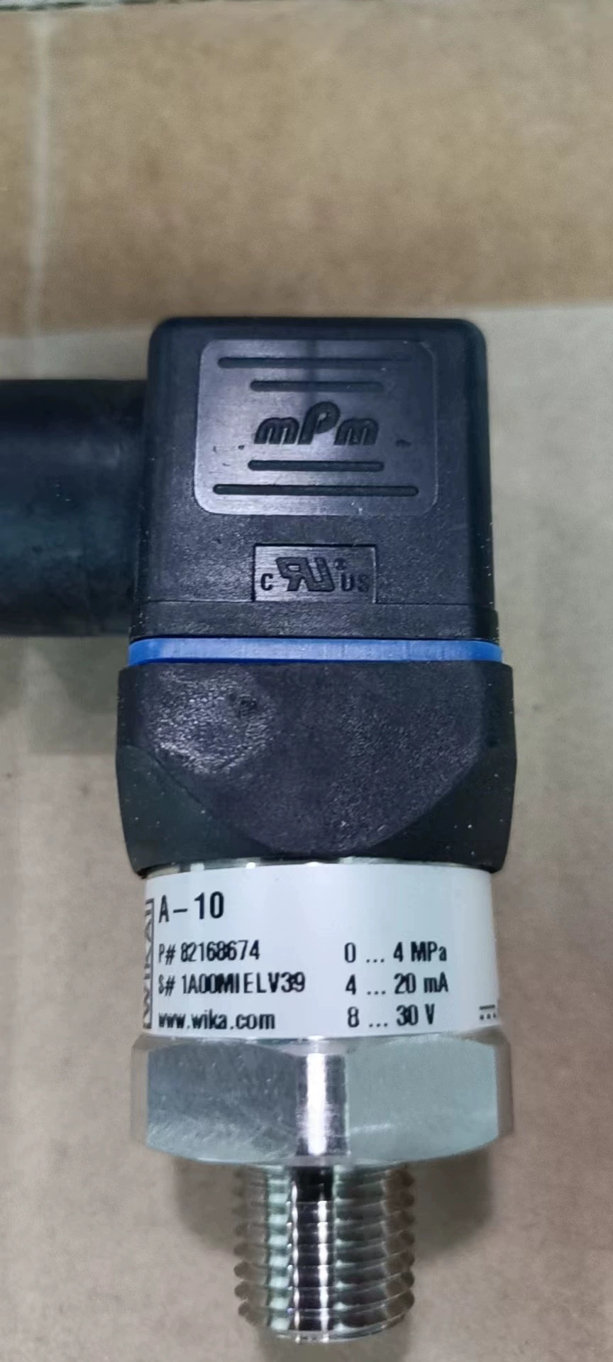 Wika Резьба 1/4NPT Промышленный датчик давления A-10 диапазон 0-4MPA Пневматическое поле