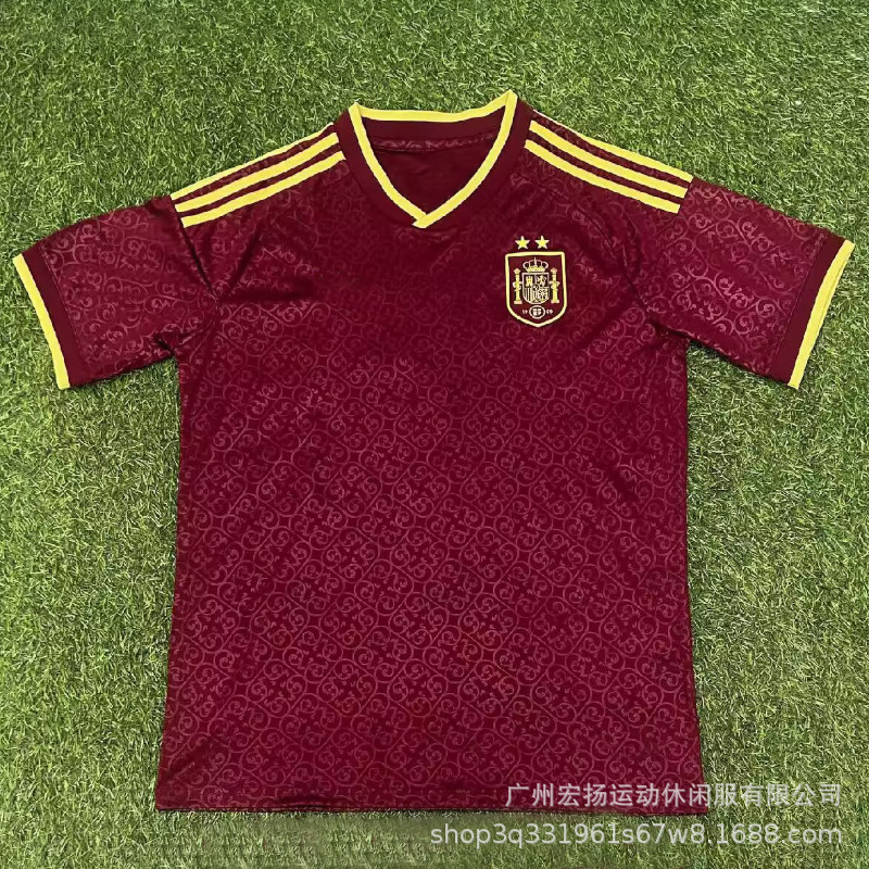 adidas x Spain 2026/27 Away Pre-Match Jersey Burgundy