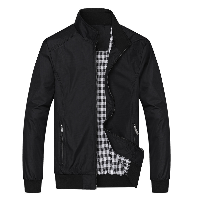 (Cross-border trading), (Wholesale), autumn thin solid color jacket, high collar 5