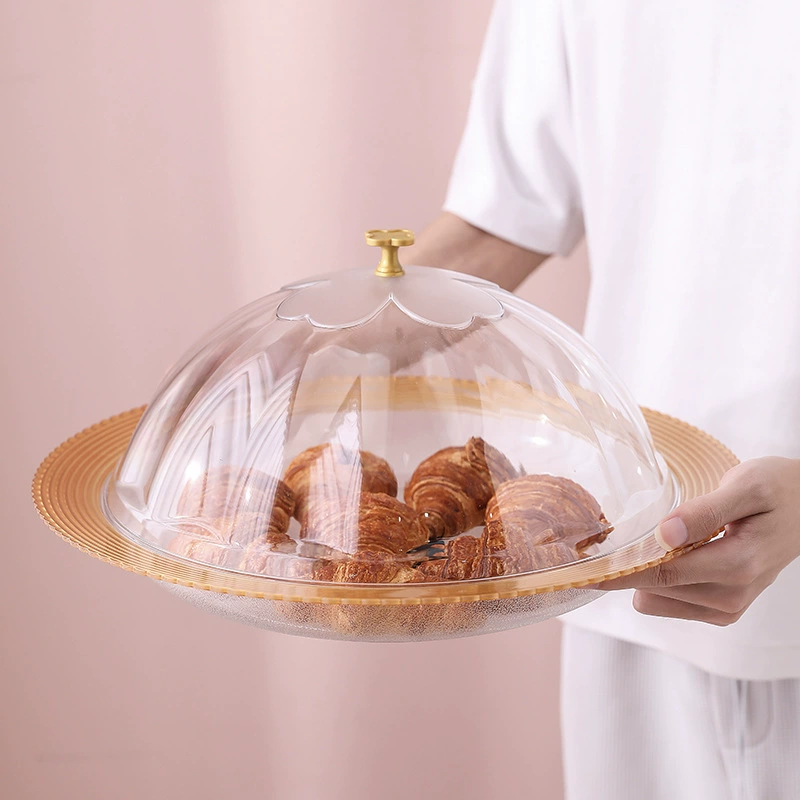 Бытовая гостиная тарелка с фруктами торт тарелка с фруктами закуски тарелка пластиковые ПЭТ пищевой сушеные фрукты конфеты тарелка с крышкой